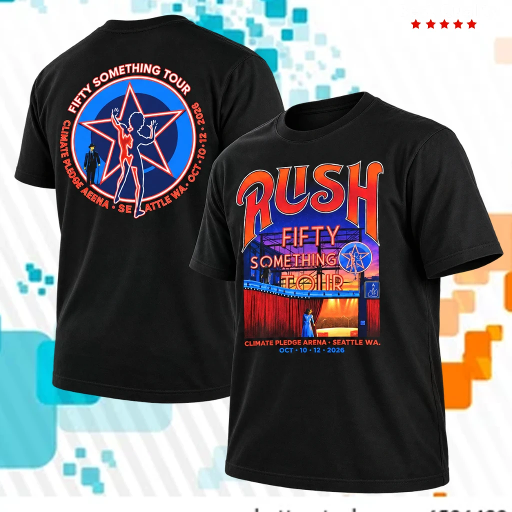 Rush Seattle Pop Up Shop Merch October 10–12 2026 Two Sided T-Shirt